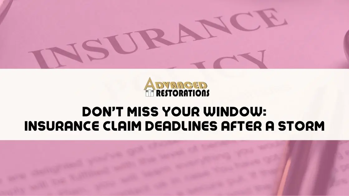 Dont Miss Your Window Insurance Claim Deadlines After a Storm