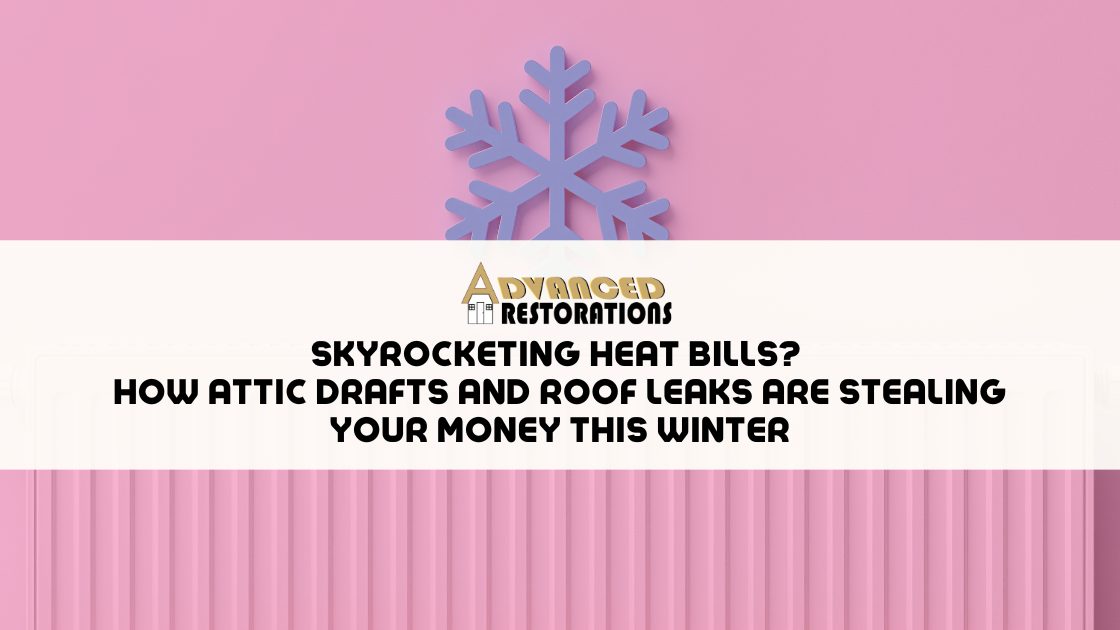 Skyrocketing Heat Bills? How Attic Drafts and Roof Leaks Are Stealing Your Money This Winter 1 Skyrocketing Heat Bills How Attic Drafts and Roof Leaks Are Stealing Your Money This Winter