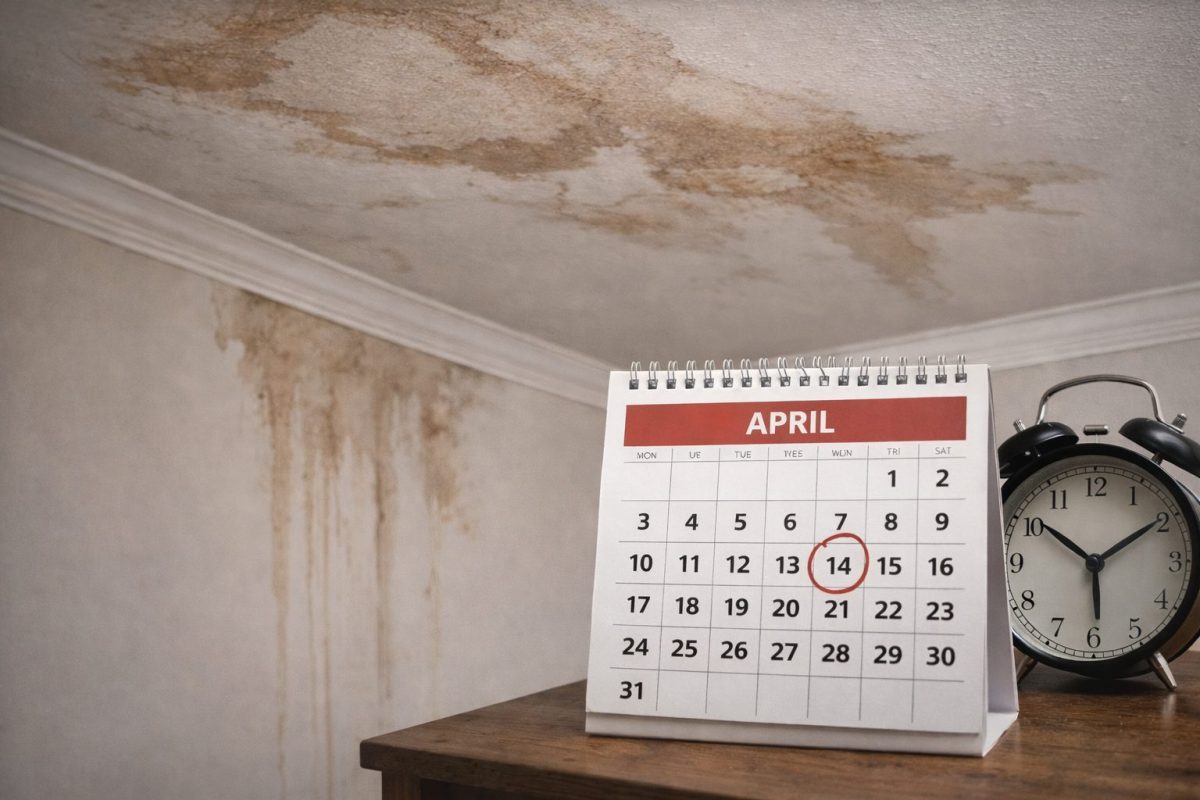 How Long Do You Have to File a Roof Insurance Claim in Missouri? 1 Water damage near calendar and clock